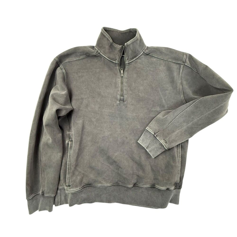 YPB Your Personal Best Neoknit Max Half Zip Pullover Medium Gray Sweatshirt
